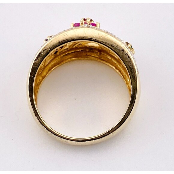 Ross Simmons Gold Vermeil Bracelet Earrings Ring Set Edwardian Inspired - Picture 16 of 16